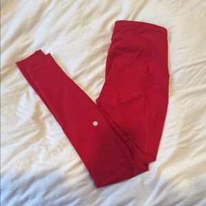 lululemon athletica red Swift Speed Up Tight *like new* size 4 28” length
